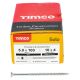 Solo Chippy Pozi Countersunk Wood Screws - 5.0 x 100mm - Zinc Plated - Pack of 100