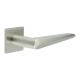 Satin Stainless Steel Unsprung Fire Rated Door Handles on Square Rose - CR-107 Range