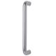 Satin Aluminium 19mm D-Bar Door Pull Handle - Bolt Fix - 425mm Centres