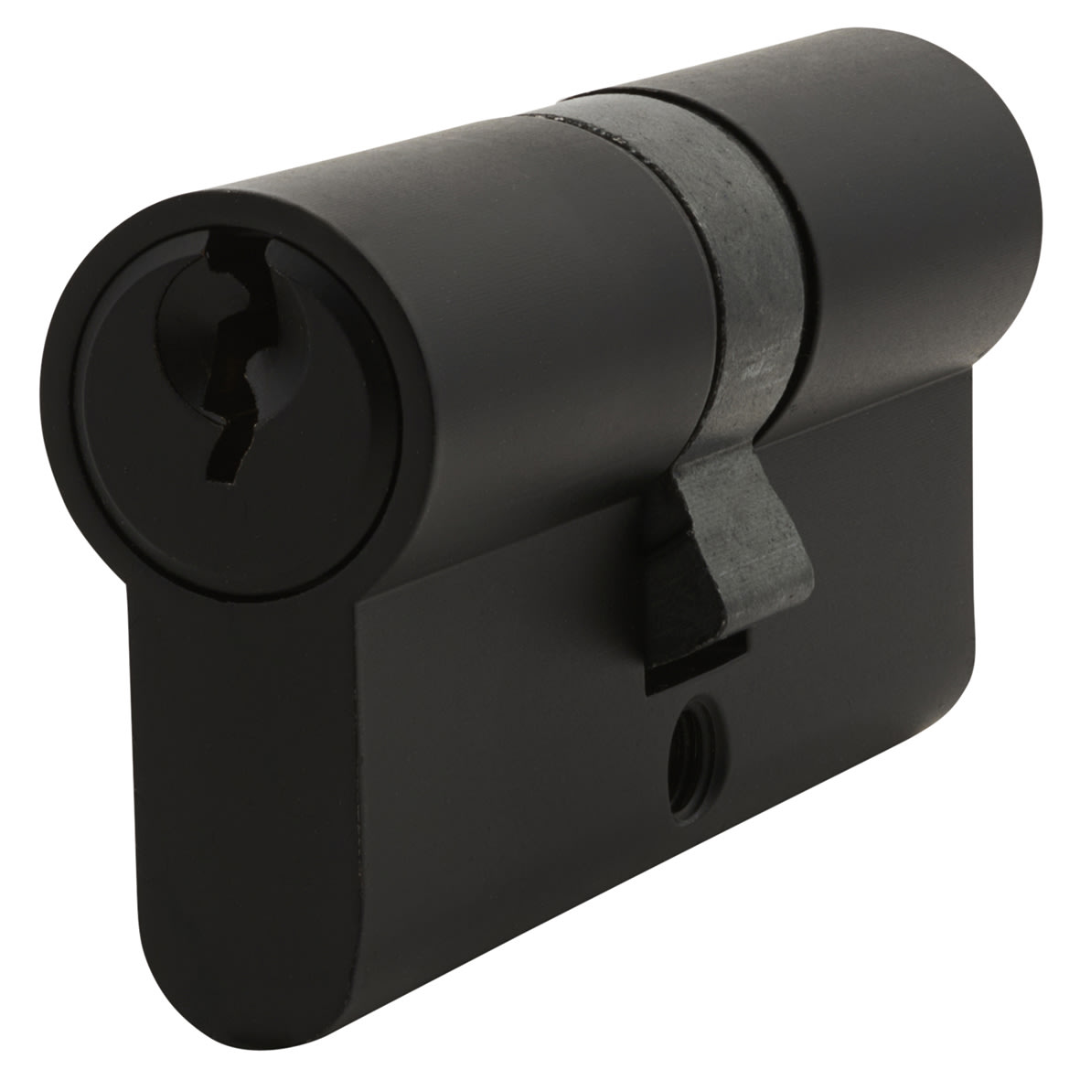 5 Pin 60mm Euro Double Cylinder - 30 + 30mm - Matt Black - Keyed to Differ