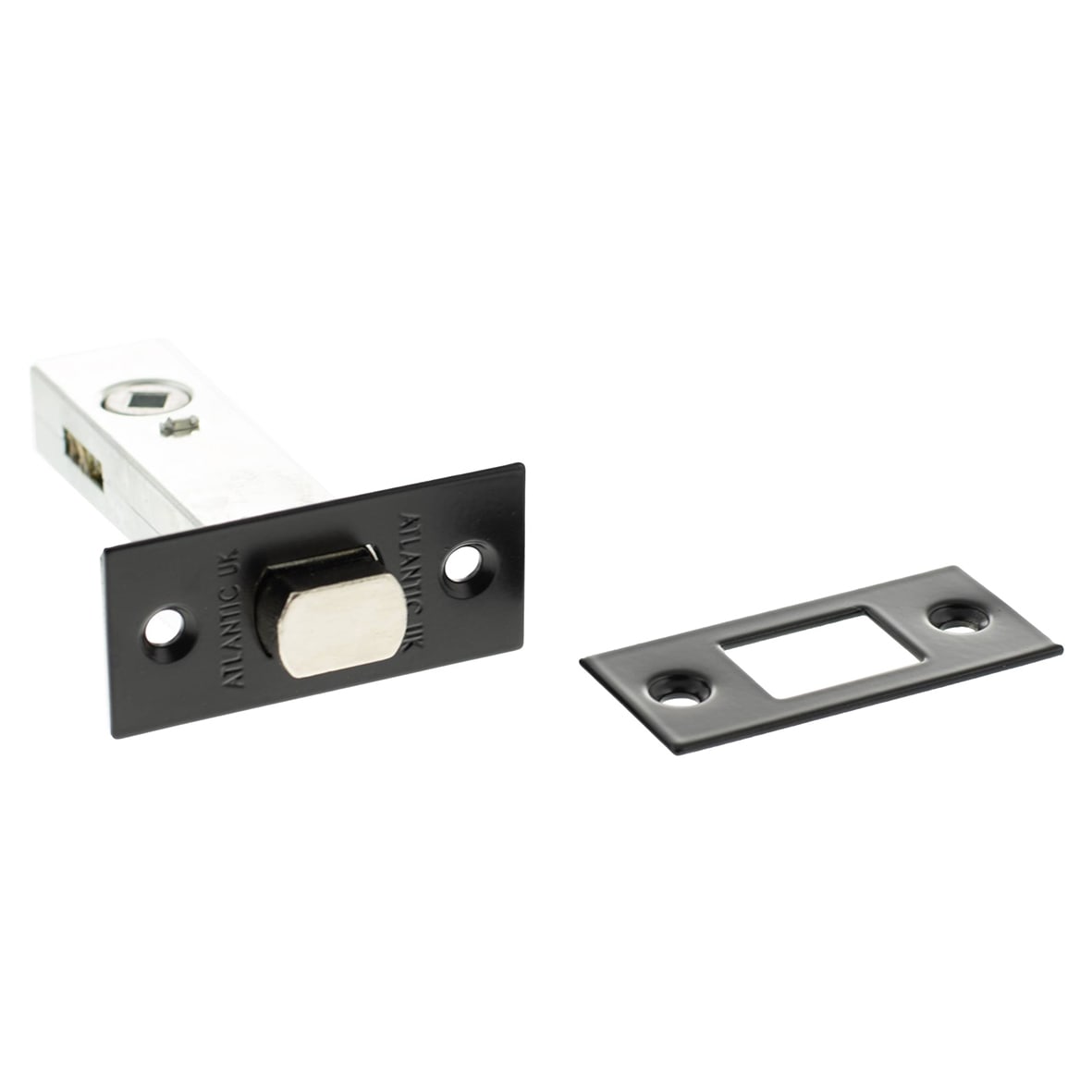 5mm Tubular Bathroom Deadbolt - 80mm Case - 60mm Backset - Square - Matt Black