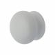 Ceramic/Porcelain Mushroom Round Cabinet Knob - 30mm Diameter - White