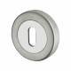 Sorrento Escutcheon - 53mm Diameter - Keyhole - Satin/Polished Chrome