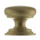 Old English Lincoln Victorian Round Cabinet Knob - 38mm Diameter - Satin Brass