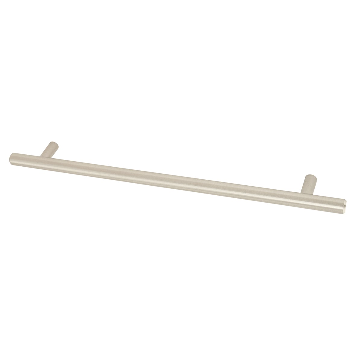 12mm T-Bar Cabinet Pull Handle - 224mm Centres - Satin Nickel