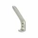 Heavy Duty Cloakroom Single Hat & Coat Hook - 125 x 42mm - Aluminium