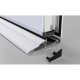 Proline Inward Threshold - 1000mm Length - Inward Opening Doors - Mill Silver