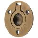 Round Flush Ring Cabinet Pull Handle - 38mm Diameter - Antique Brass