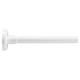 Shower Rail - L Shaped - Telescopic Rod - 1400-2600mm Length - White