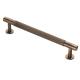 12.5mm Lines T-Bar Cabinet Pull Handle - 160mm Centres - Antique Brass