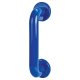 Cobalt Blue Nylon D-Bar Door Pull Handle on Rose - Screw Fix - 220mm c/c