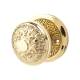 Marcus Polished Brass Aydon Mortice Door Knob - 69mm Rose Diameter