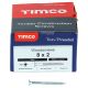 Twin Threaded Pozi Countersunk Wood Screws - 8 x 2" - Zinc Plated - Pack of 200