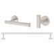 Essential Bathroom Set - Satin Stainless Steel