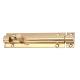 Polished Brass Straight Barrel Bolt - 100 x 25mm