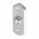 Satin Chrome Rectangular Shaped Edge Period Bell Push - 76 x 38mm