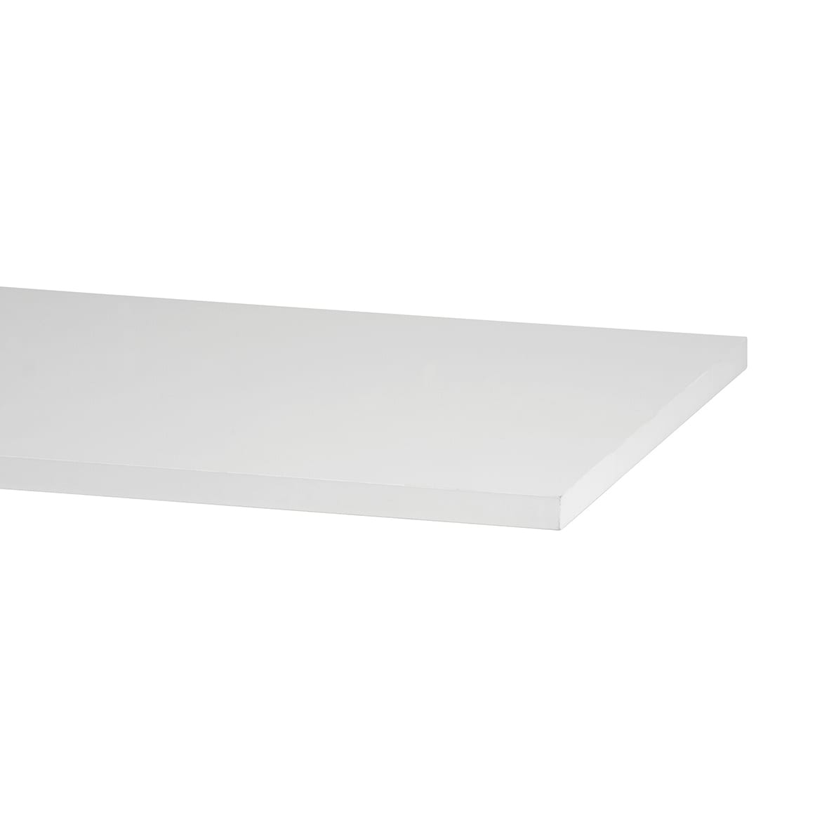 Twin Slot Shelving System - White Edged Melamine Board/Shelf - 1200 x 500 x 19mm - White