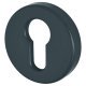 Nylon Escutcheon - 52mm Diameter - Euro - Anthracite Grey - Pair