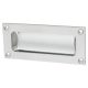 Rectangular Flush Cabinet Pull Handle - 102 x 45mm - Polished Chrome