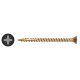 Cutter Pozi Countersunk Wood Screws - 3.5 x 25mm - Yellow Zinc - Pack of 200