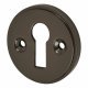Escutcheon - 40mm Diameter - Keyhole - Black Nickel