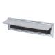 Internal Letter Box Draught Seal With Flap - 292 x 75mm - Matt Aluminium