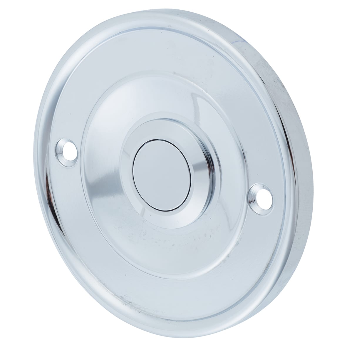 Polished Chrome Round Bell Push - 64mm Diameter