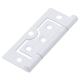 Flush Cabinet Hinge - 75 x 51 x 1mm - White - Pack of 10 Pairs
