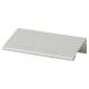 Touchpoint Vora Lipped Edge Cabinet Pull Handle - 64mm Centres - Brushed Aluminium