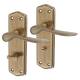 Antique Brass Bathroom Door Handles - Rome Range - 170 x 50mm