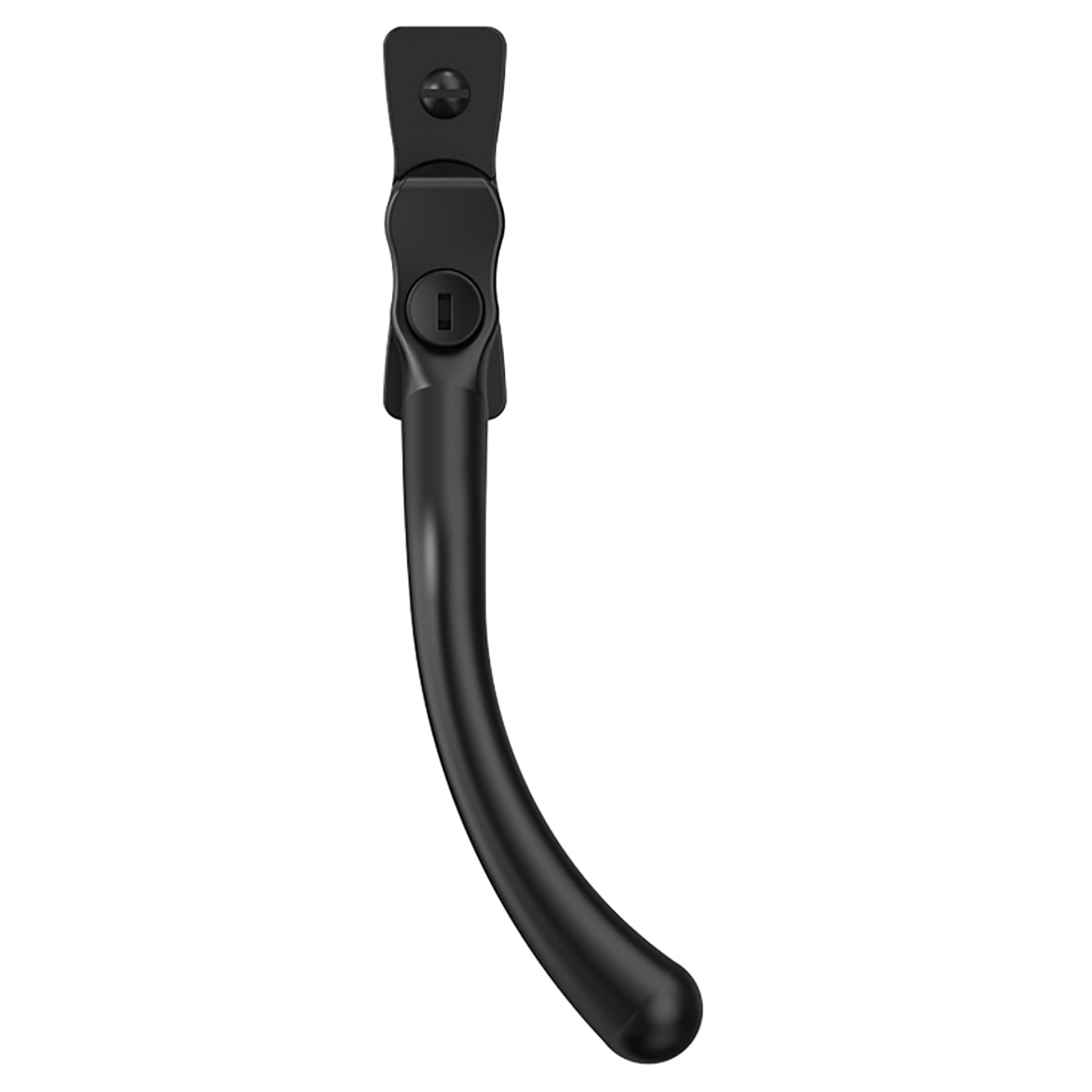 Heritage Pear Drop Locking Espagnolette Casement Window Handle - Right Hand - Matt Black