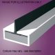Single Centre Flipper Intumescent Strip - - 20 x 4 x 2100mm - White - Pack of 10