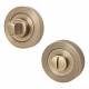 Bathroom Turn & Release - 52mm Diameter - Antique Brass