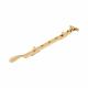 Cast Victorian Casement Window Stay - 12"/300mm Length - Polished Brass