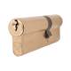 5 Pin 95mm Euro Double Cylinder - 40 + 55mm - Polished Brass - Keyed to Differ