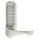 Panic Access Push Button Code Lock - Lever - Satin Chrome