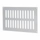 Plain Slotted Vent - 229 x 152mm - 8170mm² Free Air Flow - Satin Stainless Steel