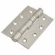 Twin Ball Bearing Butt Fire Door Hinge - 102 x 76 x 3mm - 201 Satin Stainless - Pair