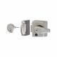 Double Locking Nightlatch - 40mm Backset - Satin Chrome Case/Cylinder