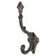 Single Hat & Coat Hook - 180mm Height - Lacquered Iron