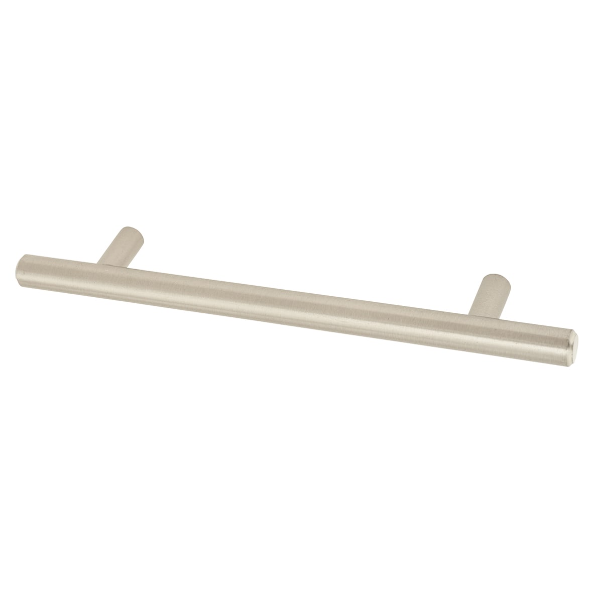 12mm T-Bar Cabinet Pull Handle - 128mm Centres - Satin Nickel