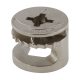Rimless Cam Connector - 15mm Min Panel Thickness - Nickel Plated - Pack of 50