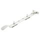 Cast Victorian Casement Window Stay - 10"/250mm Length - Polished Chrome
