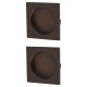Marcus Square Flush Pull Handles - Matt Bronze