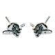 Toilet Seat Hinge Kit - 57 x 32mm - Polished Chrome