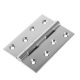 Double Phosphor Bronze Washered Butt Door Hinge - 100 x 75 x 4mm - Polished Chrome - Pair