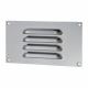 Hooded Louvre Vent - 165 x 89mm - 1672mm² Free Air Flow - Polished Stainless Steel