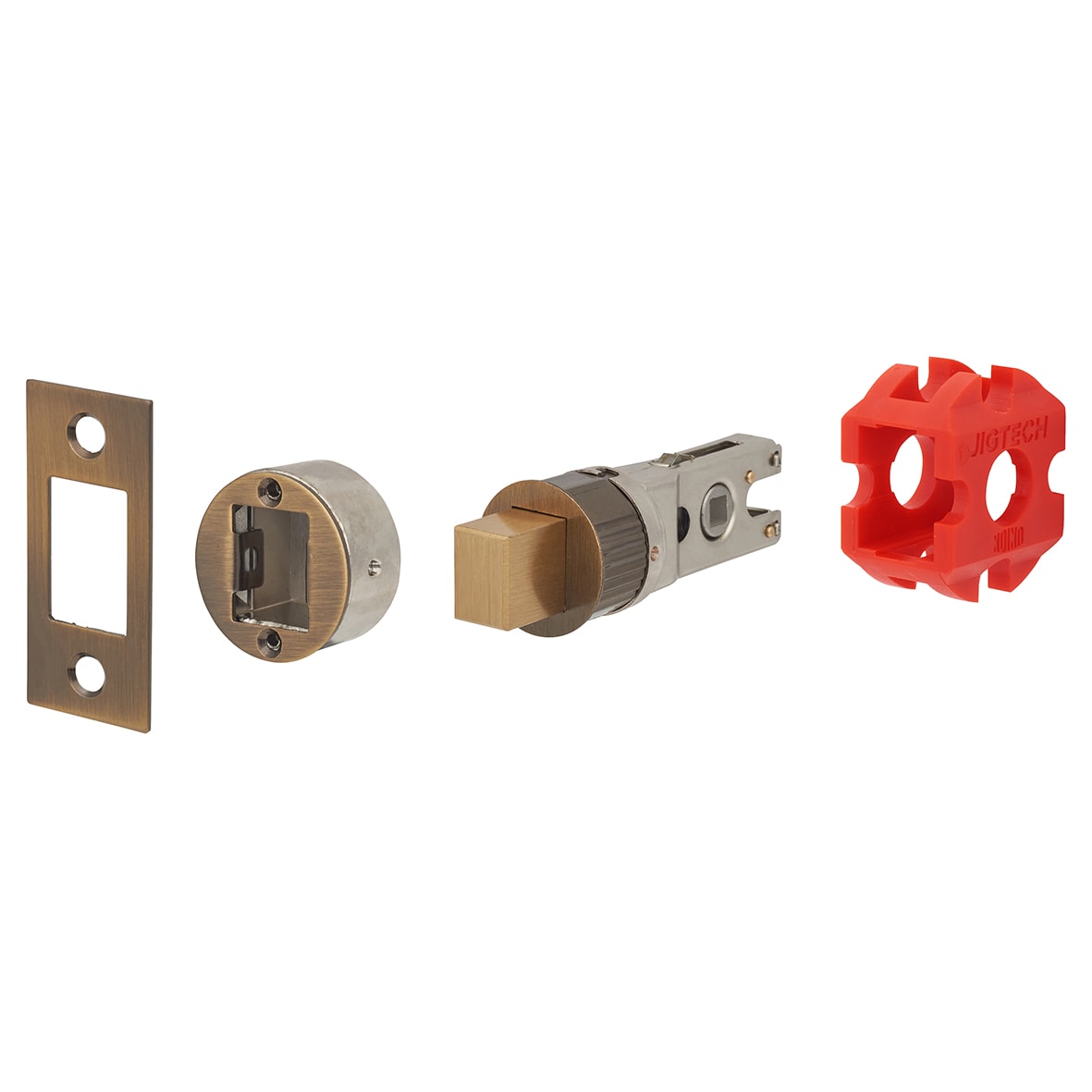 Smartbolt Bolt Through Bathroom Deadbolt - 59 Case - 45mm Backset - Antique Brass