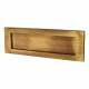 Marcus Letter Plate - 305 x 101mm - Antique Brass