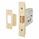 Heavy Duty Bolt Through Flat Latch - 79mm Case - 57mm Backset - PVD Brass